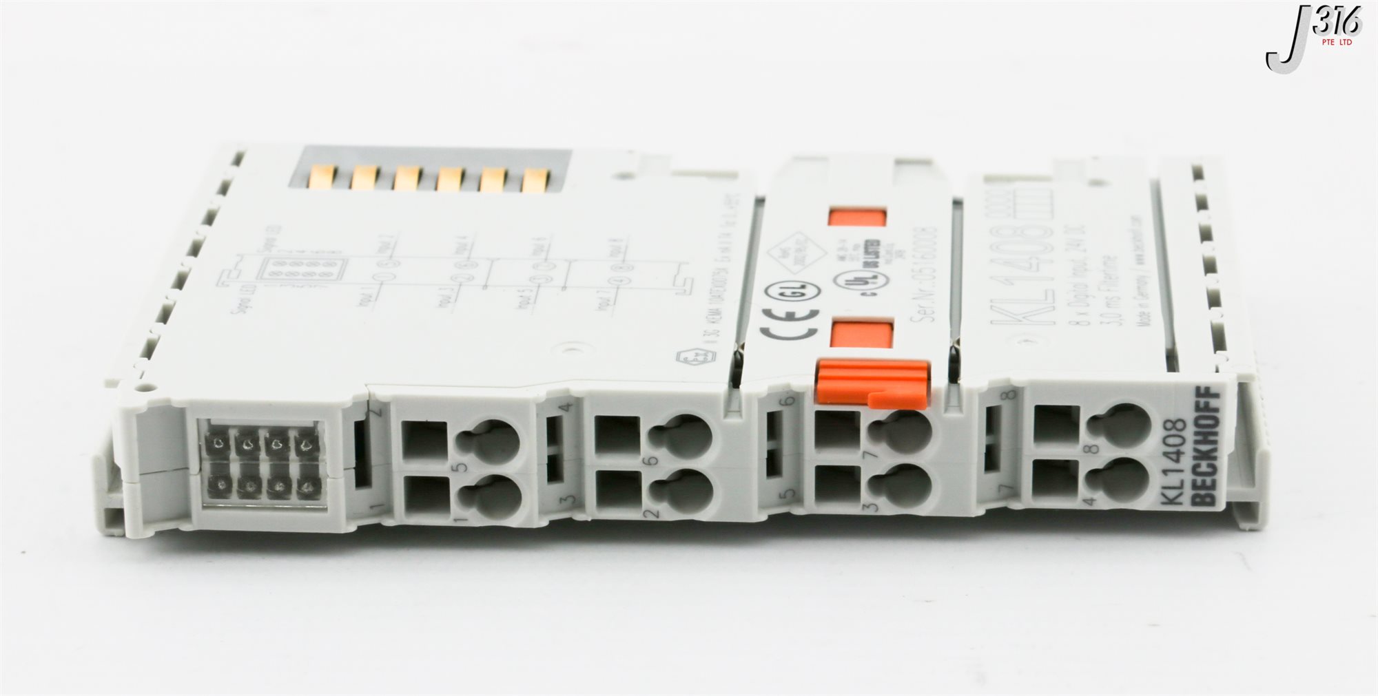 31715 BECKHOFF BUS TERMINAL, 8-CHANNEL DIGITAL INPUT (NEW) KL1408